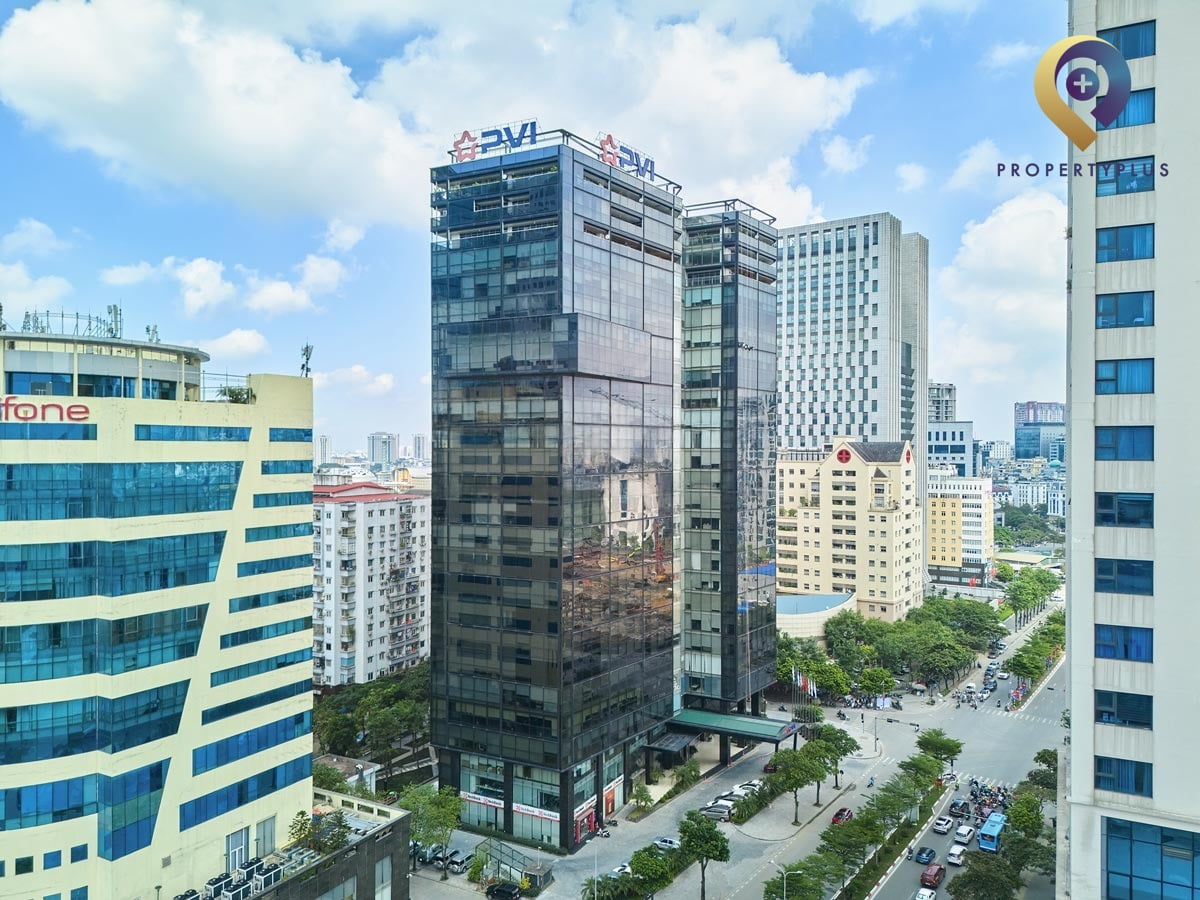 Exterior view of PVI Tower in Cau Giay District, Hanoi